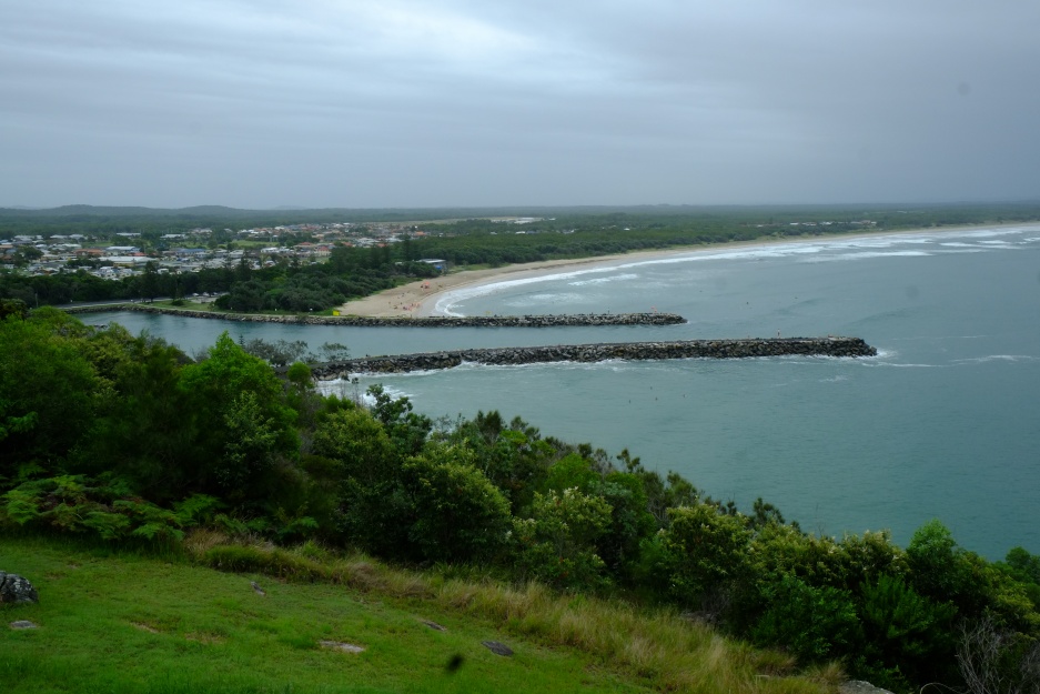Another view of the Evans Head beach and harbour