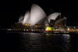 The Sydney Opera House as seen from the Manly ferry at night