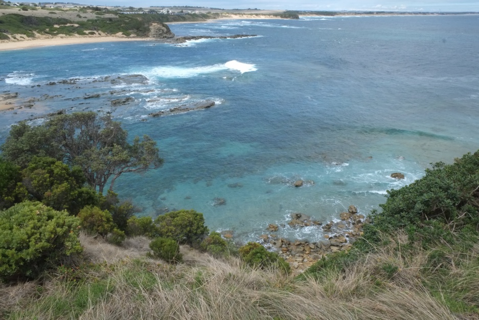 The Kilcunda end of the Bass Trail that follows cliffs along the southern coast of Victoria