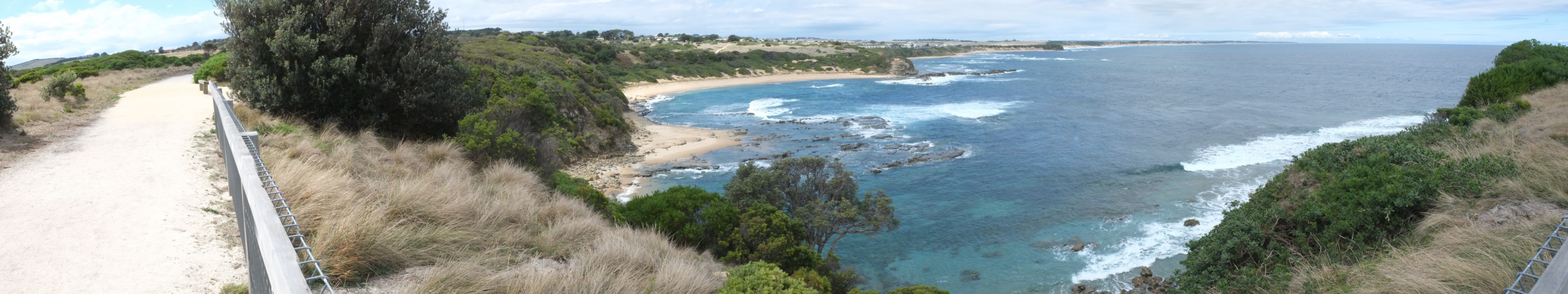 A panorama of these beaches