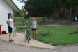 David and Gabby at the Boolarra end of the rail trail we took from Mirboo North