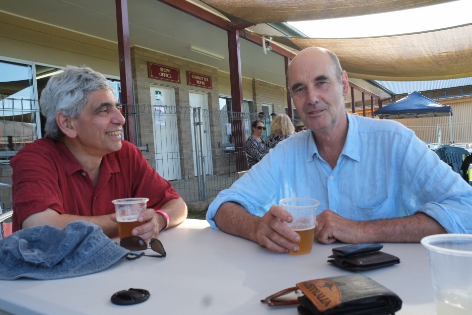 At the agricultural fair: more of Steve and David’s never-ending conversation